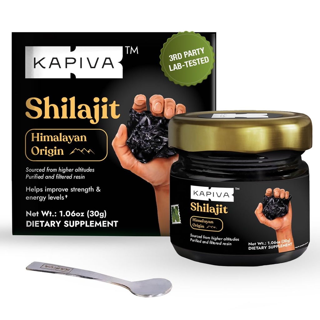 Kapiva 100% Pure Himalayan Shilajit Resin(30gm), Υψηλή ισχύς για άνδρες και γυναίκες 