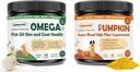 ZEBORA Pumpkin for Dogs, Omega 3 Fish Oil for Dogs