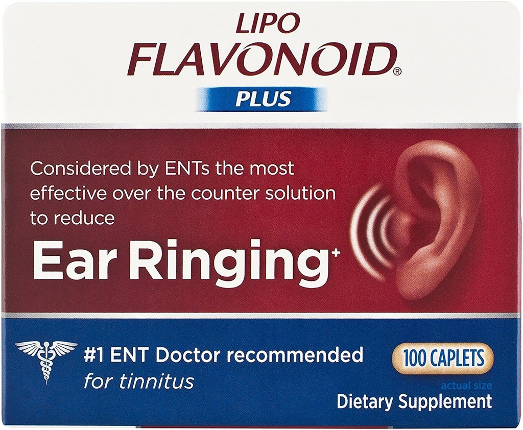 Lipo-Flavonoid Plus συμπλήρωμα διατροφής υγεία του αυτιού, 100 κόμης (πακέτο του 2)