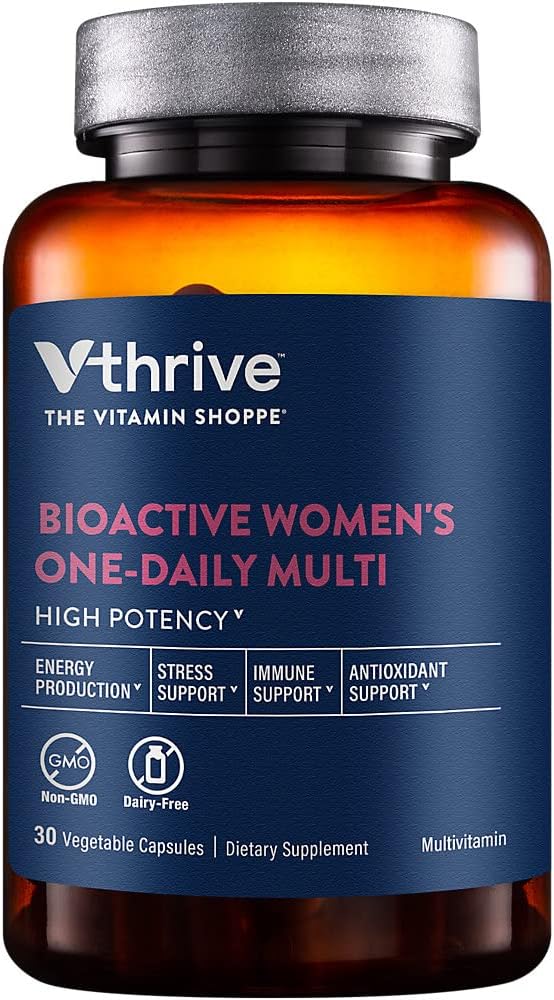 Vthrive Once Daily βιοενεργή πολυβιταμίνη για τις γυναίκες Advanced Formula to Support Healthy Aging, Stress Management, and Convertical Vitality with Essential Nutrients (30 Vegetarian Caps)