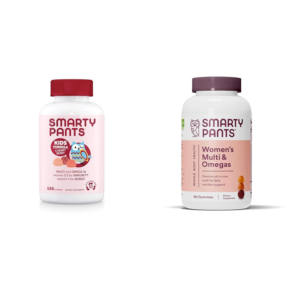 SmartyPants Kids Multivitamin Gummies & Women's Multivitamin Gummies: Ωμέγα 3 Fish Oil (EPA/DHA), Μεθυλοφολικό