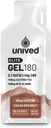 Unived Elite Gel 180-2:1 Ratio of Simple & Complex Carbs with Beta Alanine & Essential Electrolytes - για την αντοχή Αθλητές Runners & Cyclists -180kcal - Cocoa Sea Salt - 50mg Caffeine - Συσκευασία των 6