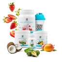 Detox Plus Kit, Daily Cleanse Pure Fiber Meal Replacement, Drink Mix, Shake Booster and Supplement, Body Cleanse Kit for Women, Daily System Cleanse - Φράουλα, Aloe Vera Mango