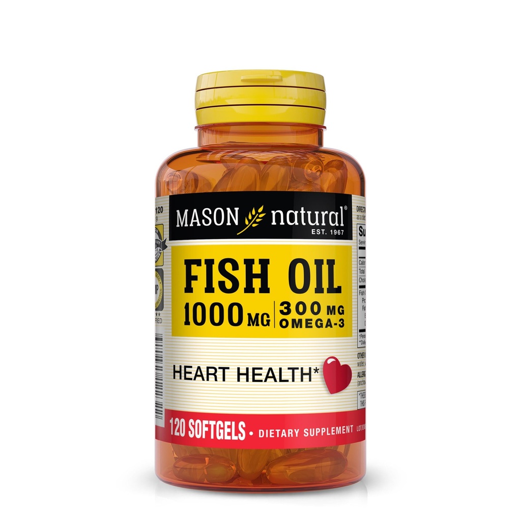 ΜΑΣΟΝ ΦΥΣΙΚΟ Ιχθυέλαιο Mason 1000mg Ωμέγα-3 Softgels