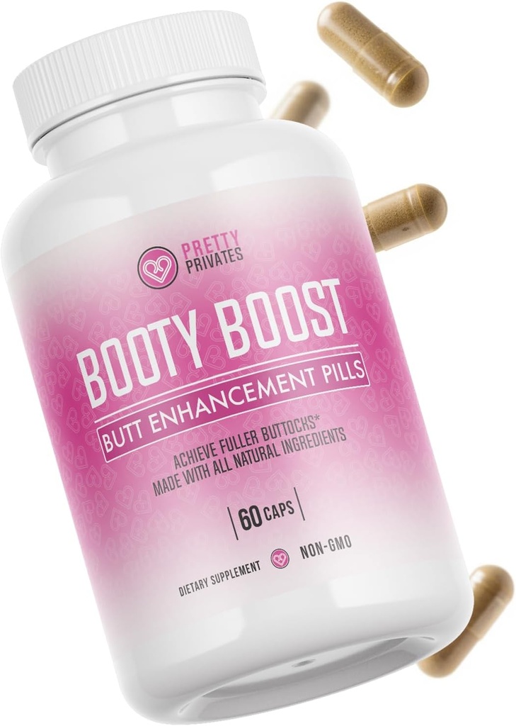 Premium Butt Enhancer Pills for Bigger Booty - Natural Glute Growth Supplement for Firmness, Muscle Building & Confidence Boost - Non-Invasive Solution, Aguaje Para Aumentar Gluteos y Caderas