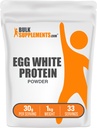 BulkSupplements.com Αυγό Λευκή πρωτεΐνη σε σκόνη - Αυγό Λευκή σκόνη, Λακτόζη Χωρίς πρωτεΐνη - Αγευμένη & Γαλακτοκομικά Χωρίς, 30g ανά Σερβίρισμα, 1kg (2,2 lbs) (Συσκευασία 1)