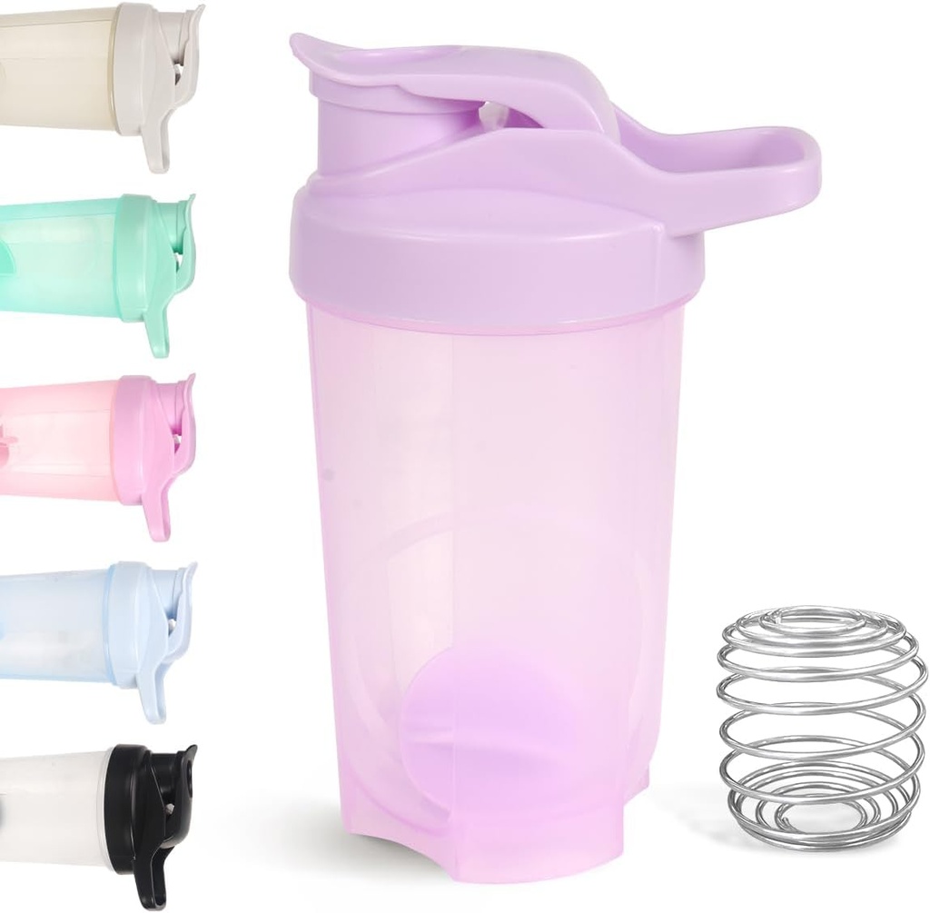 D.Y.A. 16oz Shaker μπουκάλι, Leak Proof Sports Shakes για την πρωτεΐνη Shakes, Shaker μπουκάλι για την προ προπόνηση και τα ταξίδια για να πάει, BPA δωρεάν και εύκολος αναδευτήρας πρωτεϊνών μπουκάλι, Purple