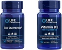 Life Extension Bio-Quercetin Immune & Heart Health Antioxidant 30 Capsules + Vitamin D3 5000 IU 60 Softgels