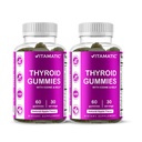 Vitamatic 2 Πακέτο Vegan Thyroid Υποστήριξη Gummies με Iodine & Kelp – 60 Count – Plant-based – Υποστηρίζει την ενέργεια & Μεταβολισμός