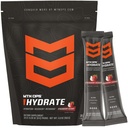 MTN OPS Hydrate Electrolytes Powder Drink Mix, 20 Single Serving On-The-Go Electrolyte Packs με πάνω από 1000mg ηλεκτρολυτών ανά Σερβίρισμα, φράουλα καρύδας