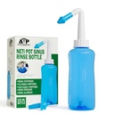 Neti Pot Sinus Ξεπλύνετε το μπουκάλι για την ανακούφιση του φυσικού κόλπου - Πλύσιμο της μύτης Καθαριστικότερη Πίεση Ξεπλύνετε για Ενηλίκους & Παιδιά - Ρινική Άρδευση Σύστημα από τον Αβραάμ Ο Φαρμακοποιός