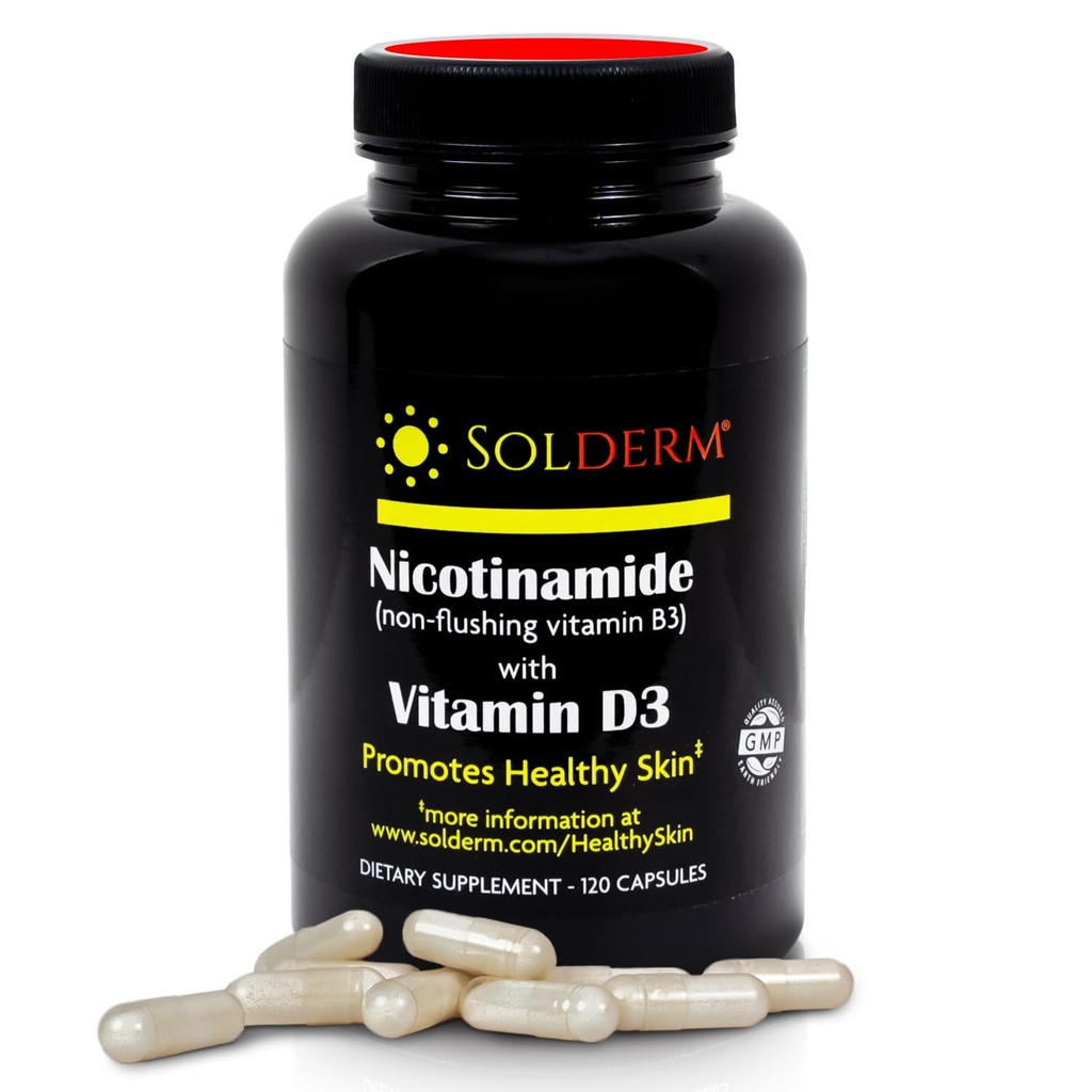 Nicotinamide Μη-Flusing Βιταμίνη B3 και D3 συμπλήρωμα 