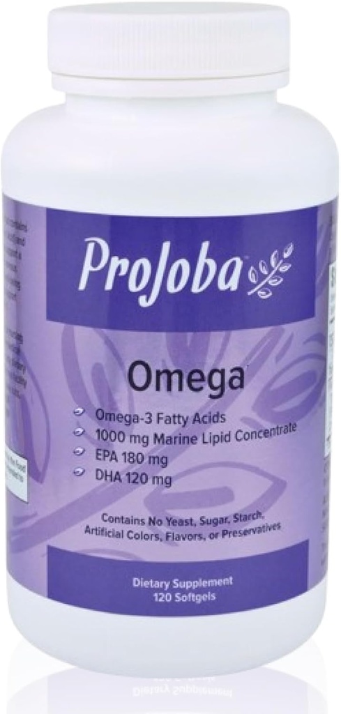 Youngevity Projoba OmegaTM - 1000 mg Omega-3 - Υψηλής ισχύος - 180 EPA & 120 DHA για την προώθηση της υγείας του εγκεφάλου και της καρδιάς -120 Softgels (Pack of 2)