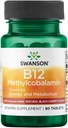Swanson Methylcobalamin High Absorption Vitamin B-12 2.5 Milligrams 60 Tabs