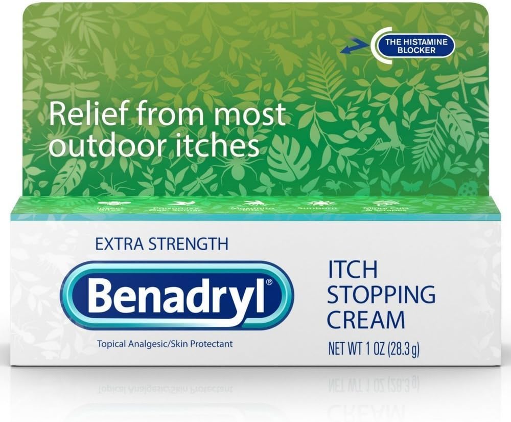 Benadryl Itch Διακοπή κρέμα επιπλέον δύναμη 1 oz (πακέτο των 8)
