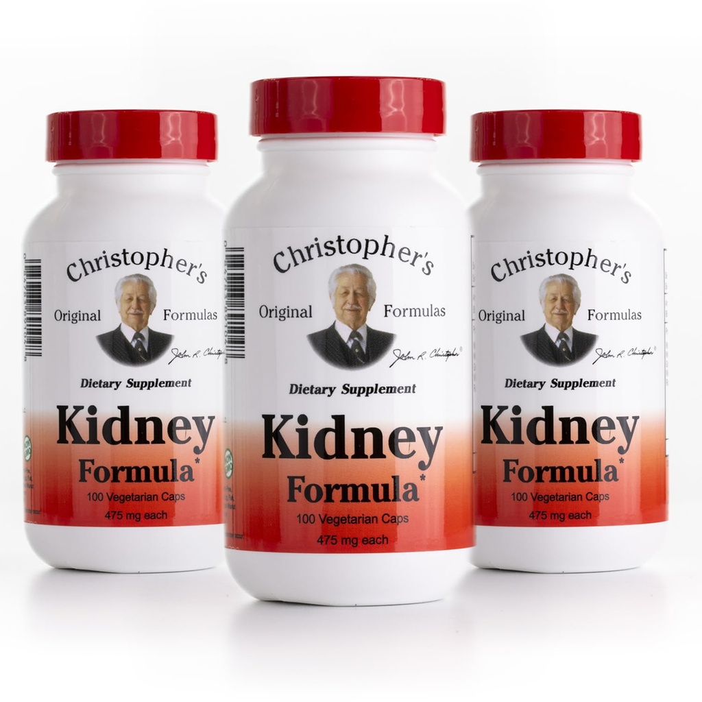 Christopher's Original Formulas Kidney Formula - Cleanse Detox & Repair Formula - Herbal Blend Support - Pack of 3