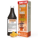 Emulsion de Escocia, Cod Liver Oil, Helps Enhance Your Children Immune System, Vitamins A, and D, Vitamins E and B1, Orange Flavor, 15.3 FL Oz, Bottles