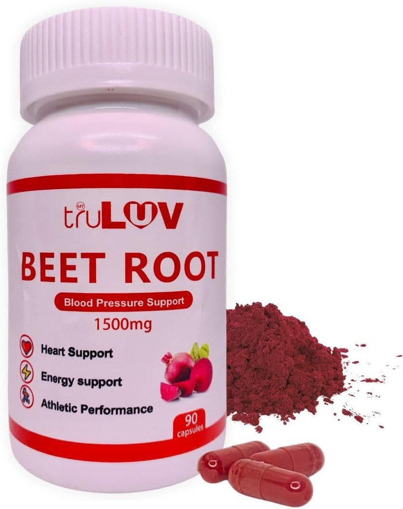 Κάψουλες ρίζας τεύτλων 1500mg, 90 Count – Υποστηρίζει την υγεία