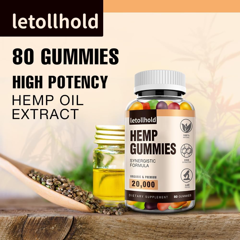 Προηγμένη Gummy κάνναβης Gummy Advanced Extra Strength Made with Hemp Oil Low Sugar Supplements