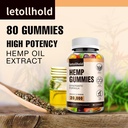 Προηγμένη Gummy κάνναβης Gummy Advanced Extra Strength Made with Hemp Oil Low Sugar Supplements