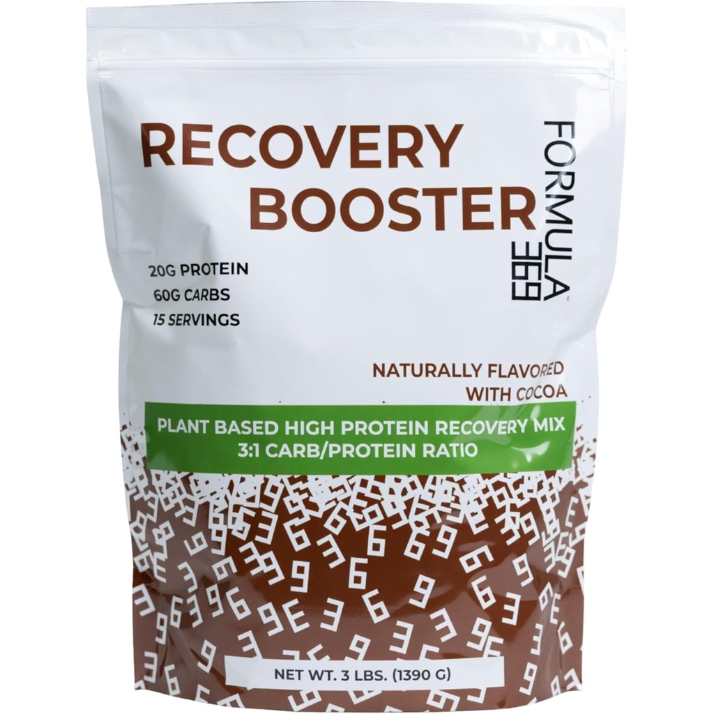 Ανάκτηση Booster, Vegan υψηλής ανάκτησης πρωτεϊνών Mix, Post άσκηση Shake w/ 20g πρωτεΐνη και 60g υδατάνθρακες, 100% φυσικό, 3 κιλά, χωρίς γλουτένη, αλλεργιογόνο δωρεάν.