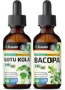 BIO KRAUTER Gotu Kola Βάμμα 2 Fl. Oz. & Bacopa Βάμμα 2 Fl. Oz.