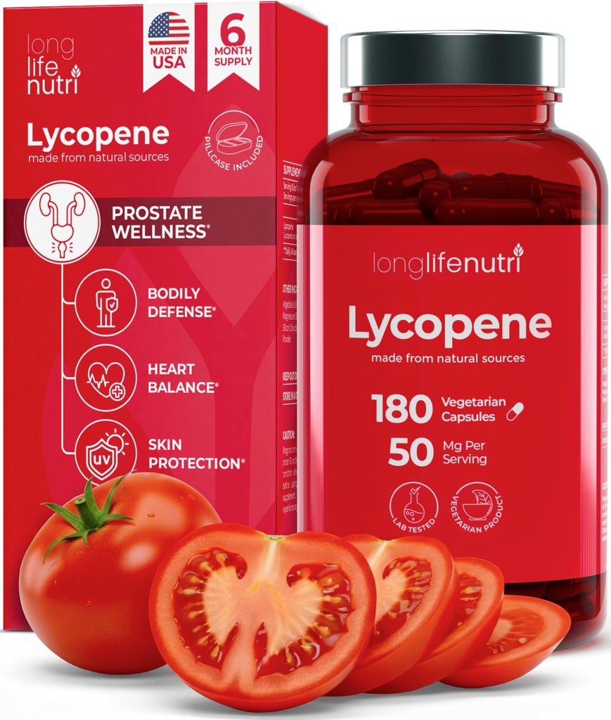 Lycopene 50mg 180 κάψουλες χορτοφαγικής 
