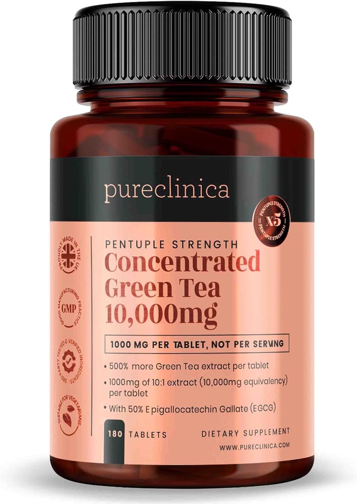 Pureclinica Συμπυκνωμένο Πράσινο Τσάι 10. 000mg x 180 δισκία
