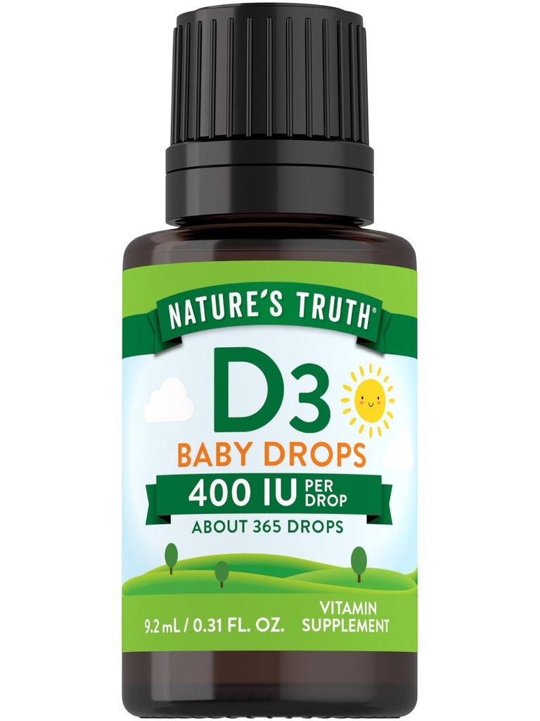 Nature's Truth Vitamin D D D σταγόνες για βρέφη 