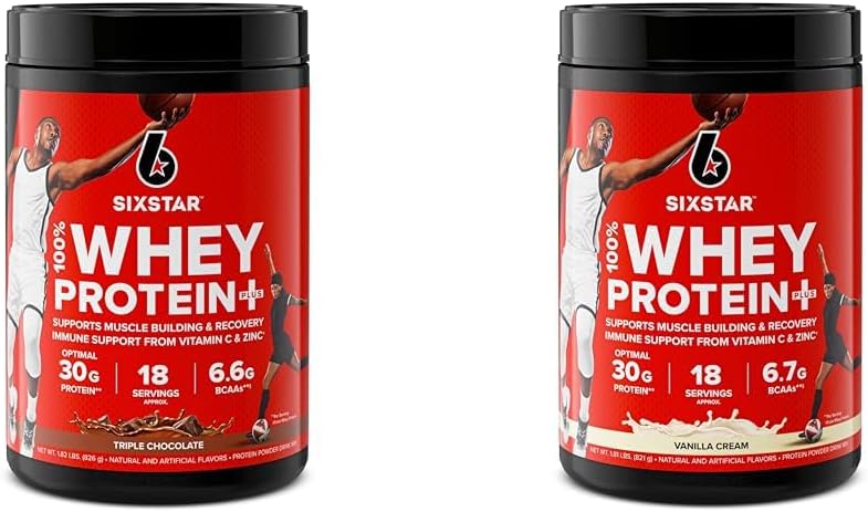 Six Star Elite Series 100% πρωτεΐνη Whey Plus τριπλή σοκολάτα 1.8lbs US & Elite Series 100% πρωτεΐνη Whey Plus κρέμα βανίλια 1.8lbs US