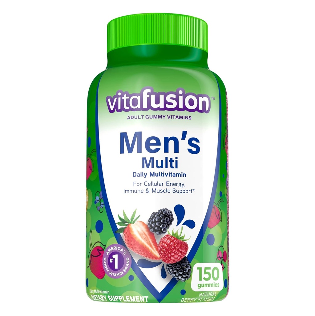 Vitafusion Ανδρικό ισχυρό πολυ - φυσικό μούρο 150 Gummies