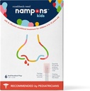 Nampons Kids Nosebleed Stoppers - 6 Εύκολα στη χρήση μύξα ματωμένα βύσματα για παιδιά. Εμπιστευμένος από Παιδιατρικούς. Ο υποαλλεργικός πήδημας σταματά τη μύτη γρήγορα σε επαφή. Ασφαλής και χωρίς πόνο