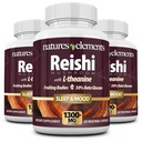 Reishi εκχύλισμα μανιταριών – 10:1 Συγκέντρωση – 1000mg – 60 δισκία – Συσκευασία των 3 – ανοσοποιητική υποστήριξη – χορτοφαγική ασφάλεια – Χωρίς γλουτένη – Ganoderma Lucidum