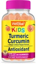 WellYeah Turmeric Curcumin with Black Pepper Gummies for Kids - Φυσική Ανοσολογική Υποστήριξη, Κοινή και Μυική Υγεία, Digestive Υγεία, και λειτουργία του εγκεφάλου - Μη-GMO, Vegan, Χωρίς Γλουτένη - 60 κόμης