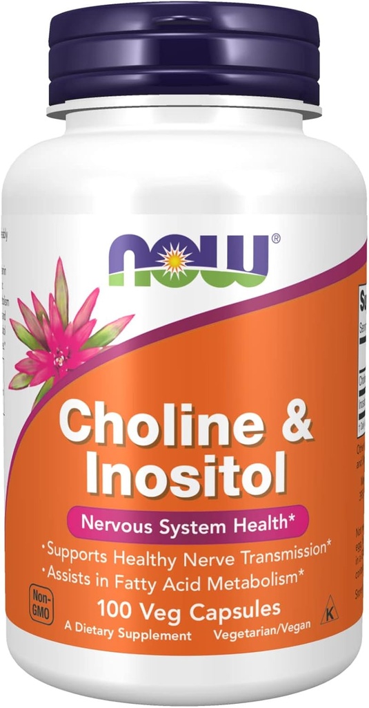 Choline & Inositol, 500 mg, 100 Caps by Now Foods (πακέτο των 6)