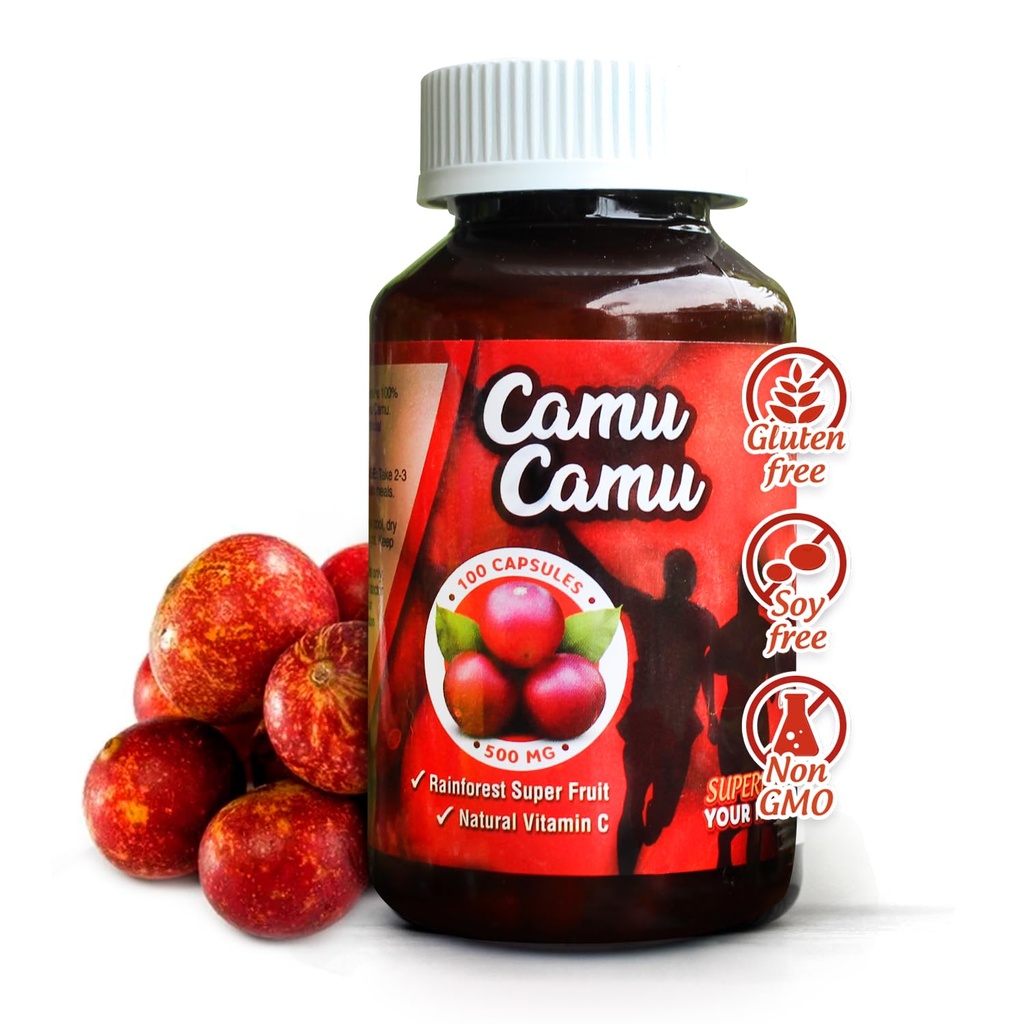 Sikyriah Camu Camu Κάψουλες l 1000mg Υψηλή βιταμίνη C Πηγή l Ανοσοποιητικό σύστημα Υποστήριξη Χάπια l Ισχυρό Αντιοξειδωτικό & Αντιγηραντικό συμπλήρωμα l Μη ΓΤΟ και Γλουτένη Δωρεάν l