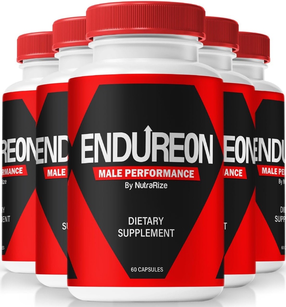 NutraRize (5 πακέτο) χάπια Endureon – Καθημερινή Φόρμουλα Υποστήριξης με Premium συστατικά για να βοηθήσει Sustain Ανδρική Ενέργεια, Απόδοση & Καθημερινή Ευεξία 