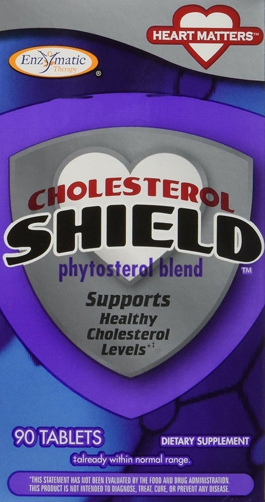 Ενζυμική Θεραπεία - Cholesterol Shield, 90 δισκία [Υγεία και Ομορφιά]