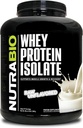 NutraBio 100% Whey Protein Isolate Protein Powder, 25g Protein with Complete Amino Acid Profile, Non-GMO, Soy & Glutten Free, Low Carb, Low Calorie Whey Protein Powder, Ακατέργαστη, 5 Lbs