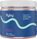 Flyby Electrolytes Powder [ Δεν Προστέθηκε Ζάχαρη: Φυσικά Γλυκασμένα ] Περιέχει Κάλιο, AquaminTM Ασβέστιο & Μαγνήσιο, Αλάτι θάλασσας Νάτριο, Πλήρες Φάσμα 72 Ίχνη Ορυκτά - Λεμονάδα Φράουλα