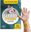 AVEELA Sleepy Stickers Μελατονίνη Δωρεάν για Παιδιά και Ενήλικες (30 Pack) Επιθέματα Ύπνου για Παιδιά, Φυσικό & Ζάχαρη Δωρεάν.