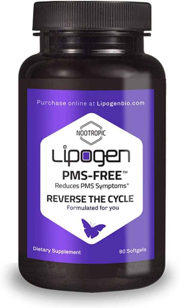 PMS Relief | Positive Vitamins Impact on PMS, Mood, Stress & Hormone Balance | Phosphatidylserine and Phosphatidic Acid | PMS Support Supplement: 90 softgels, 30 Days Supply