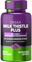 ORZAX Milk Thistle 250 mg - Liver Cleanse Detox & Repair Support - Συμπλήρωμα βοτάνων - 80% Silymarin Standardized, Dandelion Root & Artichoke Extract - Vegan & Non-GMO - 120 Capsals - 120 Day Supply