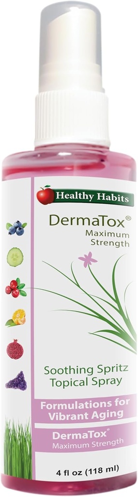 Υγιεινές Συνήθειες DermaTox 4oz Καταπραϋντικό Spritz Topic Spray Όλος ο σκοπός Ασφαλής και αποτελεσματική Topical Spray Καταπραϋντικό Δέρμα Nurishment