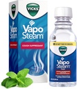 Vicks VapoSteam Medicated Liquid with Camphor, a Cough Suppressant, Helps Relief Coughing, for Use in Vicks Vaporizers and Humidifiers, 8 Oz