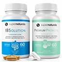 IBSolution Gut Health Bundle - Όλα τα φυσικά έντερα Υγεία Υποστήριξη & Premium Probiotics w/ 40 δισεκατομμύρια CFU για την υποστήριξη των ακανόνιστων Bowels, Bloating, δυσκοιλιότητα, αέριο, κοιλιακό άλγος - 2 πακέτα (120 Caps)