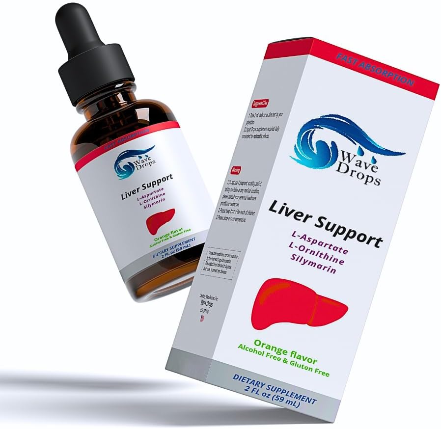 Liquid Supplement Υποστήριξη ήπατος - Ειδική Φόρμουλα - Liver Cleanse Detox & Repair Formula - συμπλήρωμα στήριξης ήπατος με L-Ornithine L-Aspartate Silymarin