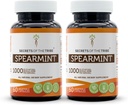 Μυστικά των καψακίων Spearmint Φυλή 1000 mg Spearmint (Mentha spicata) Αποξηραμένο φύλλο, συμπλήρωμα υποστήριξης ορμονών γυναικών (2x60 κάψουλες)