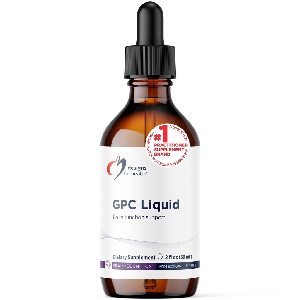 Σχέδια για την υγεία GPC Υγρές σταγόνες - 600mg Soy Free Alpha Glycerophosphocholine Supplement, Μη-GMO GPC Choline από Ηλίανθος Λεκιθίνη - Υποστηρίζει Υγιεινή λειτουργία του εγκεφάλου (30 υπηρεσίες / 2oz)