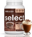 PEScience Select Cafe Protein Coffee Flavored Powder, Iced Mocha, 100mg Caffeine, 20g Iced Protein Coffee Powder or Creamer, 20 Servings